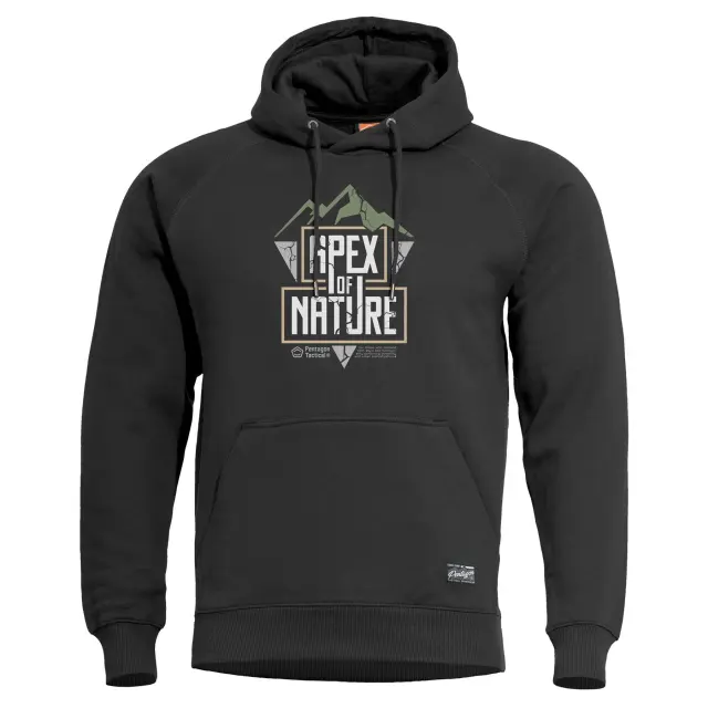 PHAETON HOOD SWEATER "APEX OF NATURE" | K09021-AN 01-Black