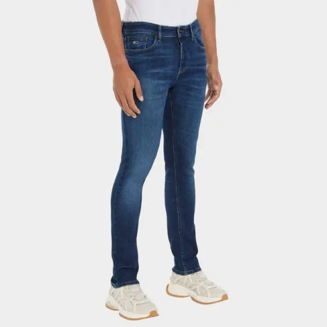 Tommy Hilfiger - Ανδρικό Παντελόνι Τζιν Ελαστικό Slim Fit DM0DM19298-1BK Μπλε - W29 L32