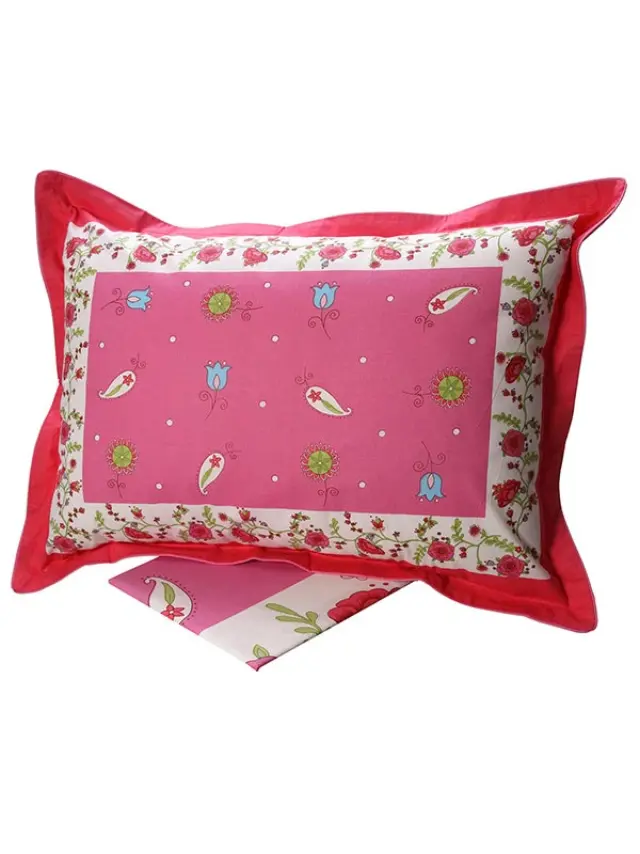 Σετ Σεντόνια Cotton Feelings εμπριμέ 4675 Pink Μονό (160x260) Sunshine