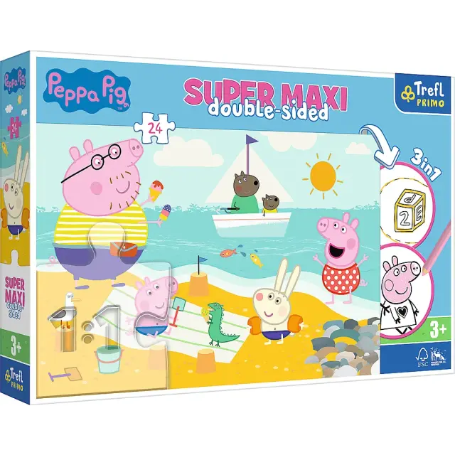 Παζλ Trefl Peppa Pig διπλής όψης 24τμχ