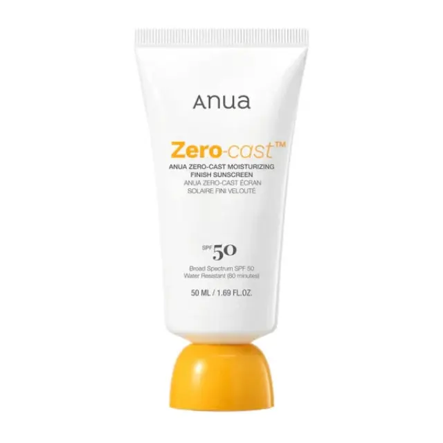 Anua Zero-Cast Moisturizing Finish Sunscreen 50ml - Αντηλιακή με Υαλουρονικό Οξύ & Νιασιναμίδη