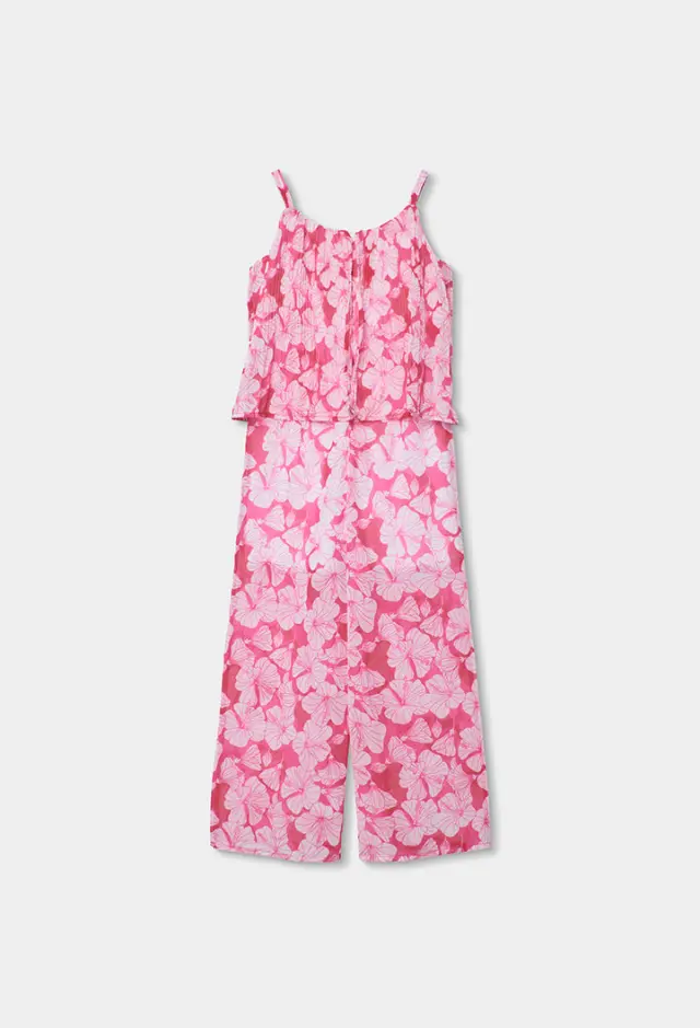 Boboli Jumpsuit gauze με τύπωμα για κορίτσι 773007-9847 2