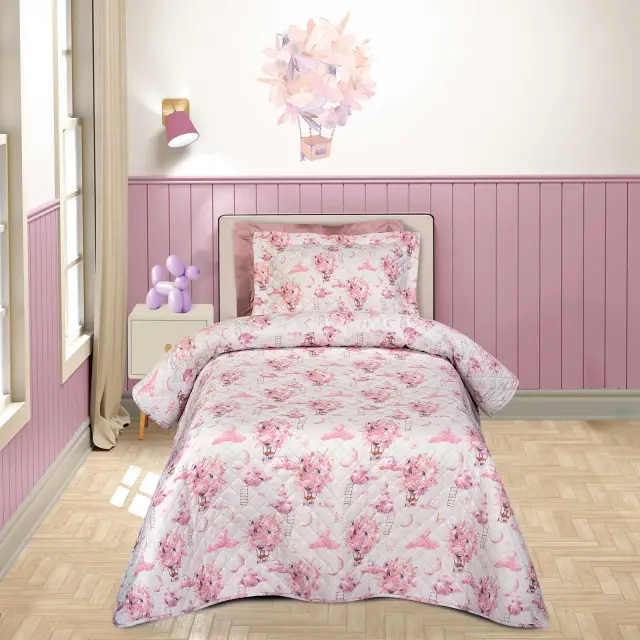Κουβερλί 160x240 Μονό Greenwich Polo Club Essential 8864 Pink 100% Microfiber