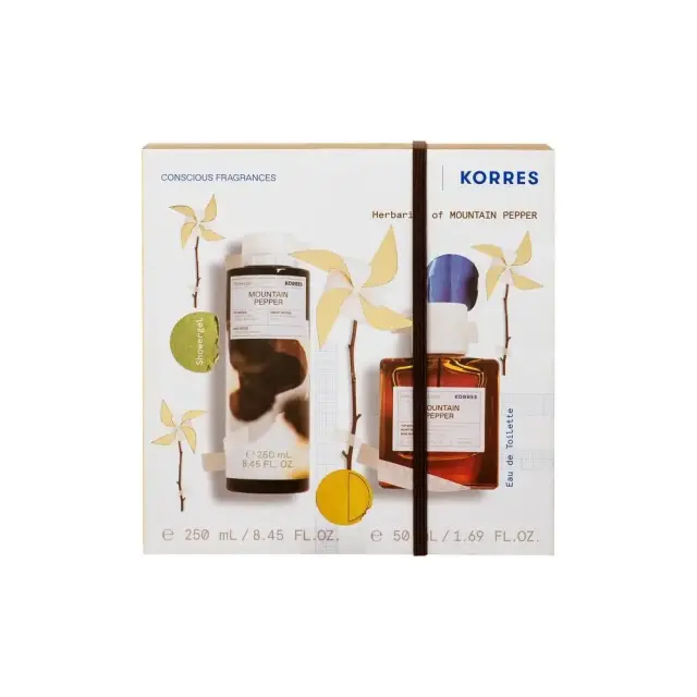 Korres Set Herbarium of Mountain Pepper Αφρόλουτρο 250ml + Mountain Pepper Eau De Toilette Άρωμα 50ml