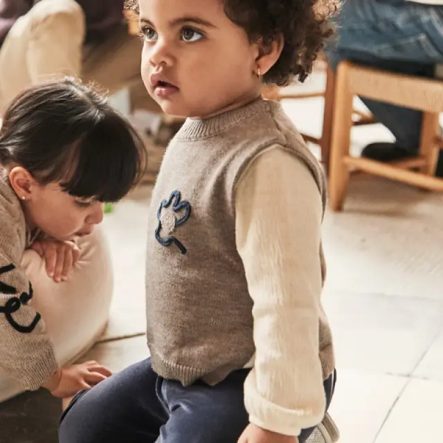 Baby 6 μηνών έως 4 ετών Σετ παντελόνι μακρύ ναυτικό μπλε - 12M