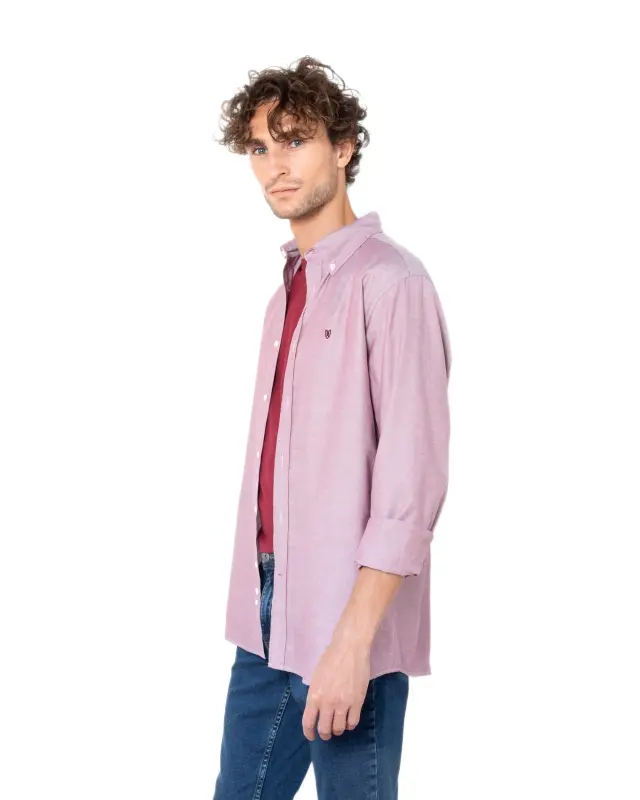 The Bostonians Oxford ανδρικό μακρυμάνικο πουκάμισο regular fit 3AAP0571N-2 2