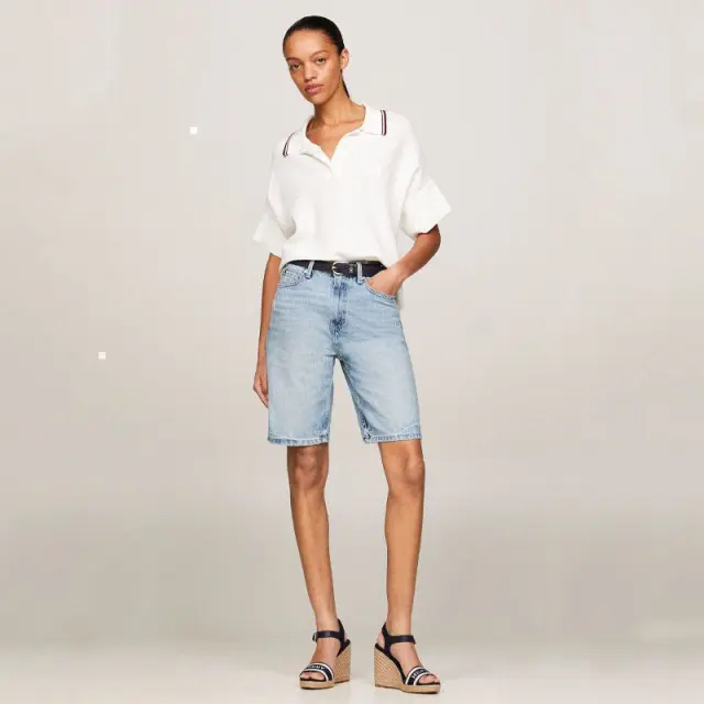 Tommy Hilfiger - Καλοκαιρινές Γυναικείες Πλατφόρμες Monotype Webbing Wedge Sandal FW0FW08046-DW6 Μπλε Ναυτικό - 41 2