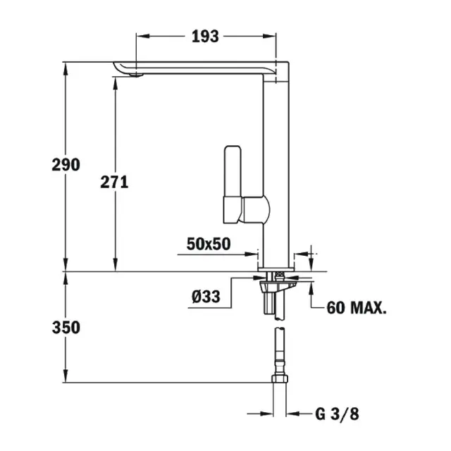 Μπαταρία Νεροχύτη Inox TEKA Περιστρεφόμενη με Minimal Design FO 915 1/2’’TOTAL 629150210 2