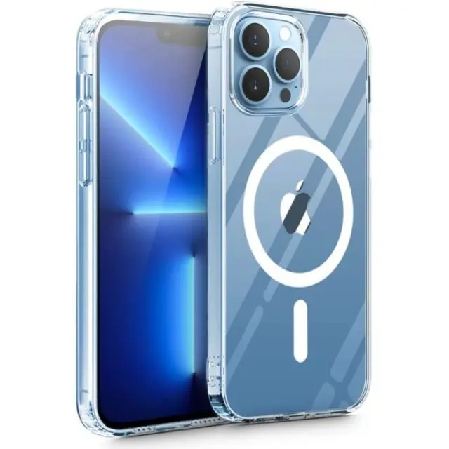Tech Protect® Magmat Back Cover Σιλικόνης Με MagSafe Για iPhone 13 Pro Max-Διάφανη