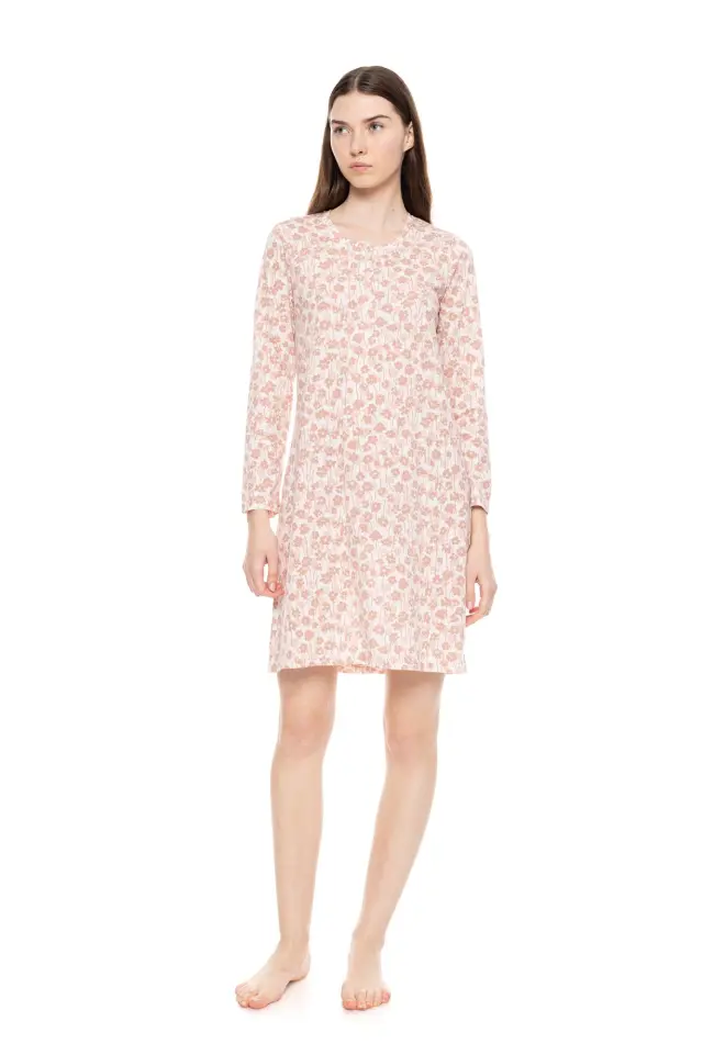 W1597 - Type - NIGHTGOWN PINK FLOWER