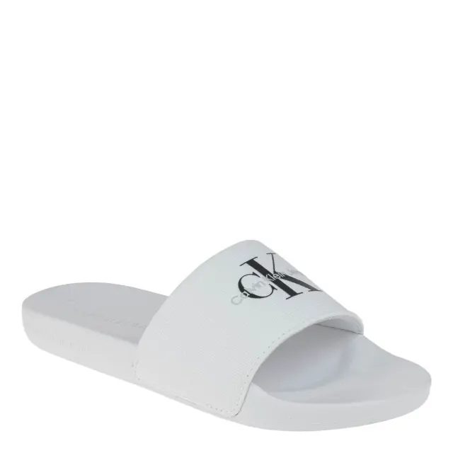 Γυναικείες Παντόφλες Slide Calvin Klein YW0YW01835 01W Λευκές Άσπρο - 39 2