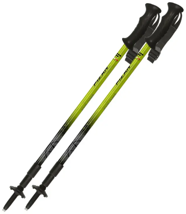 Fizan Explorer Τηλεσκοπικά Μπατόν Πεζοπορίας Lime/Grey - 100.487