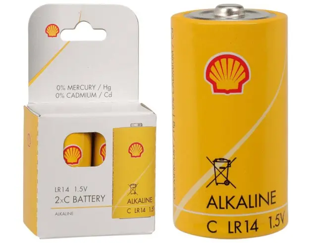 Αλκαλικές μπαταρίες SHELL C31300340 - LR14/C - 2 τεμάχια C31300340