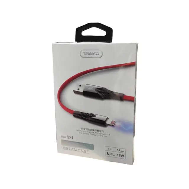 Tranyoo Καλώδιο δεδομένων lighting IOS 18W 5A 1m X5-l - Fast charger cable 72020