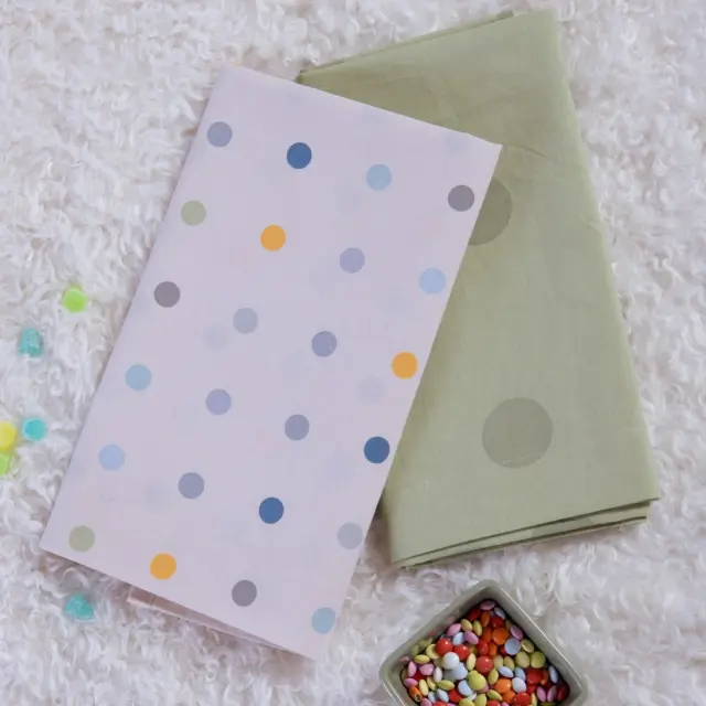 Σετ Σεντόνια Λίκνου Βρεφικά 2τεμ. Baby Dots Nef Nef Homeware, 100% ΒΑΜΒΑΚΙ - ECRU/GREEN (040804) 3