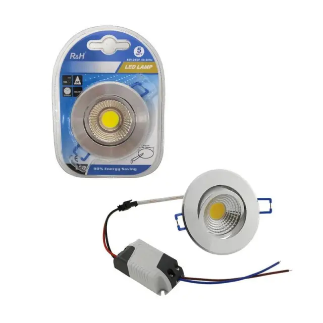 R&H LED λάμπα σποτάκι λευκό φωτισμός 5W 50-60Hz - LED lamp 0114039