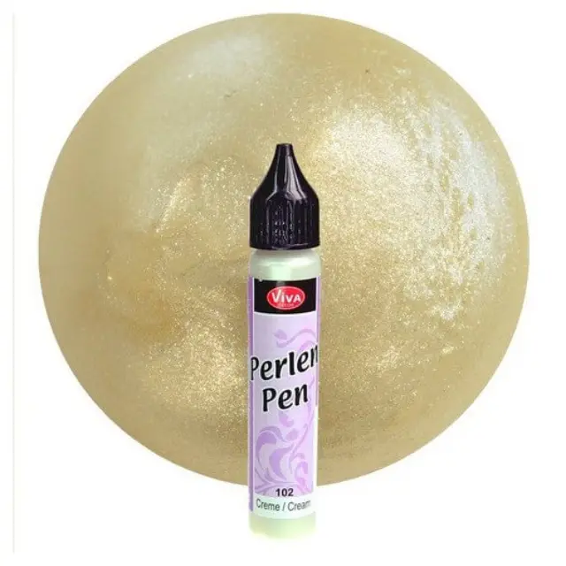 Perlen-Pen 25ml Viva Decor, Κρέμ