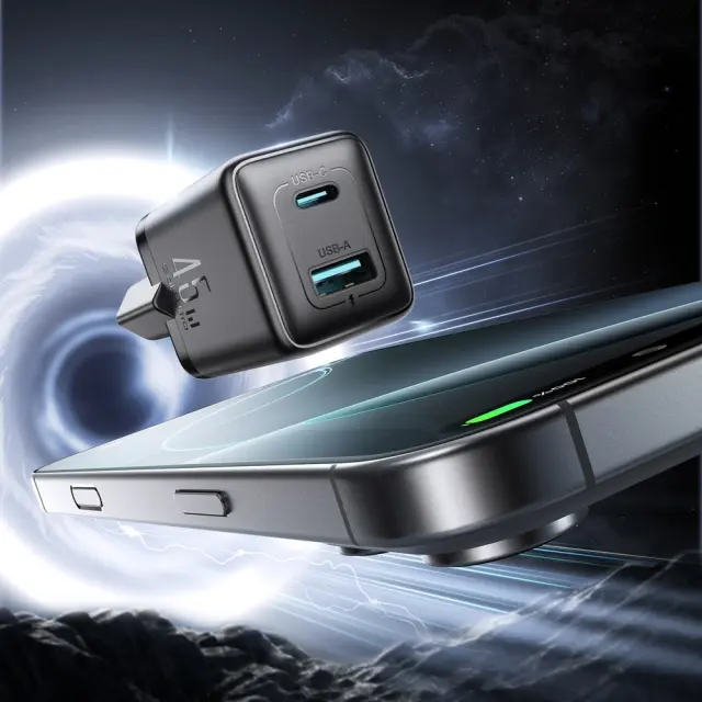 Joyroom Φορτιστής JR-TG8 GaN 45W 1x USB-C 1x USB-A Black 3
