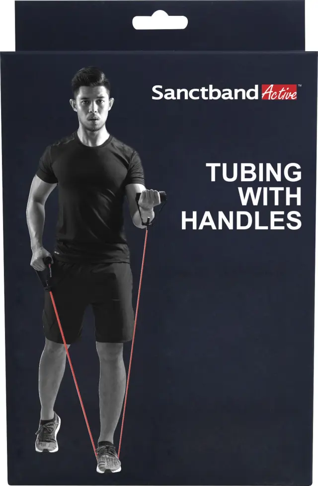 Λάστιχο Αντίστασης Sanctband Active Gymtube Πολύ Σκληρό + 2