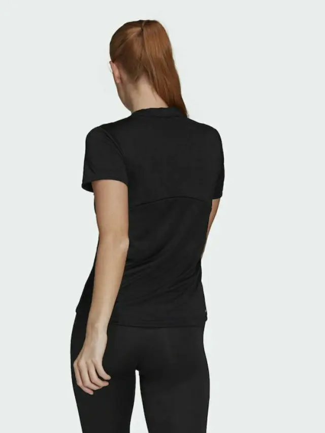 Adidas Designed 2 Move Γυναικείο Αθλητικό T-shirt Fast Drying Μαύρο GL3820 - M 2