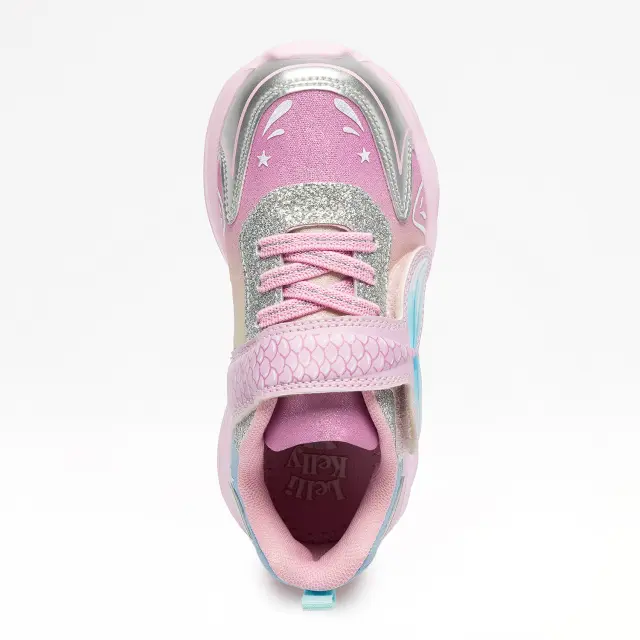 Lelli Kelly Παπούτσια αθλητικά sneakers ροζ με φωτάκια Led και σχέδιο mermaid LKAL5636A00 RO01 MARIEL 3