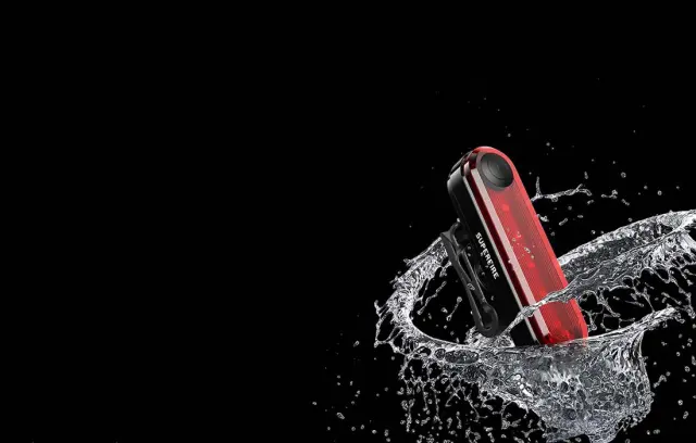 Rear bike light Superfire BTL01, USB, 230mAh 3