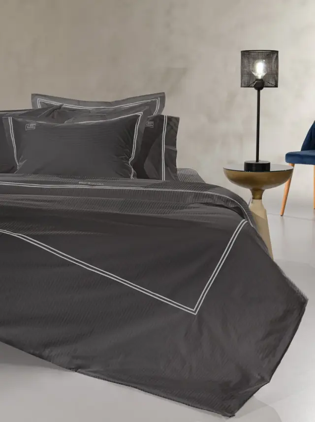 ΣΕΤ ΣΕΝΤΟΝΙΑ ΥΠΕΡΔΙΠΛΑ(270×280) 4 ΤΕΜΑΧΙΩΝ NICE ANTHRACITE SILVER 270X280 GUY LAROCHE ΔΙΠΛΟ ΠΛΑΚΕ 2