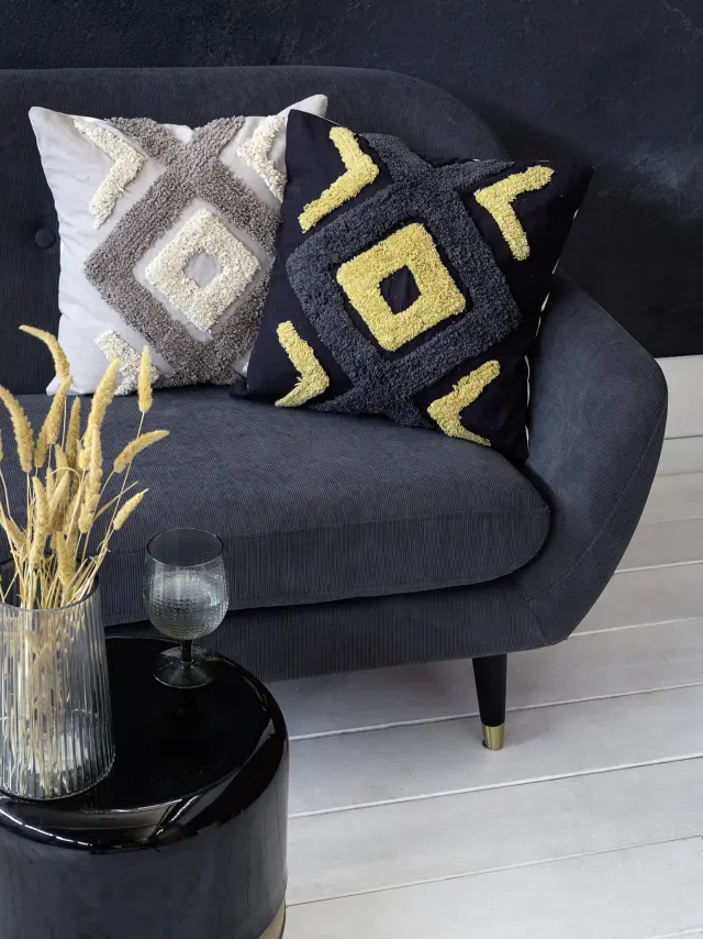 Διακοσμητικό Μαξιλάρι 45Χ45 Με Γέμιση Nima Aziza Beige 100% βαμβακερό 3
