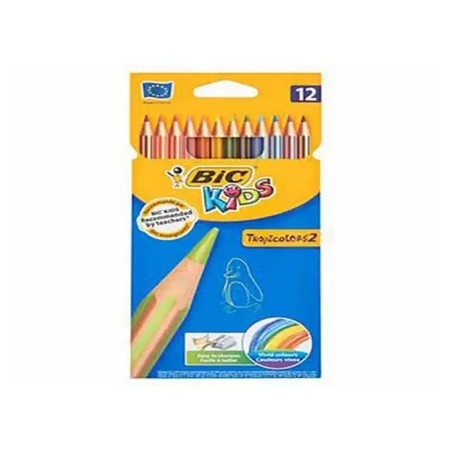 Ξυλομπογιές Bic Evolution Stripes Σετ 12 Χρωμάτων