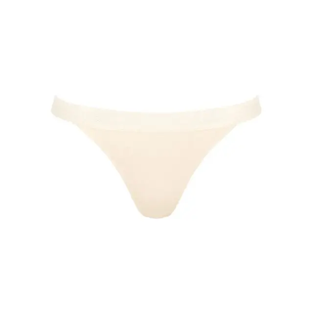 Sloggi Γυναικείο Slip Go Ribbed Tanga - Διπλό Πακέτο, Χρώμα Καφέ-Ιβουάρ 2