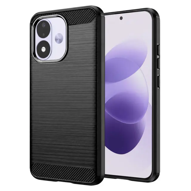 Techsuit - Carbon Silicone - Xiaomi Redmi Note 17 4G / 5G - Black