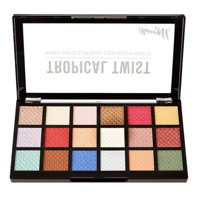 Barry M " Tropical Twist " Eyeshadow Palette 18 Shades x 0.9g