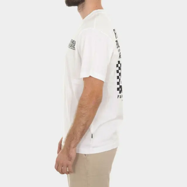 T-shirt Franklin & Marshall JM3288.000.1012P01.011 Λευκό - L 3