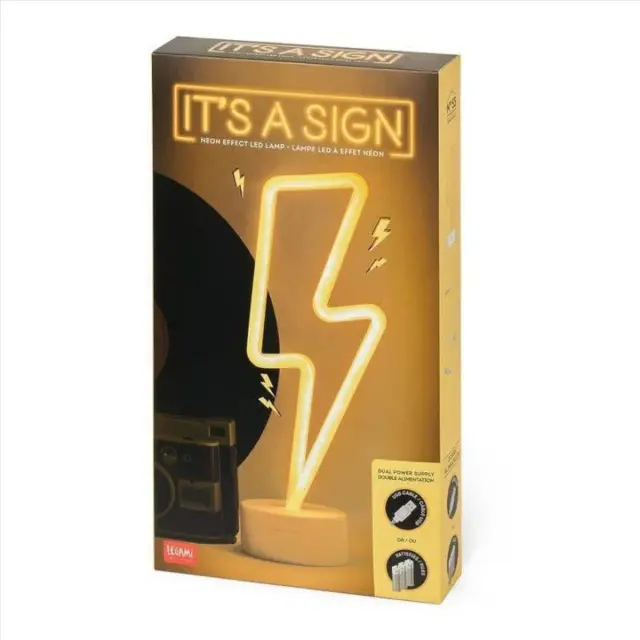 Legami® It's a Sign- Neon Effect LED Lamp- Flash