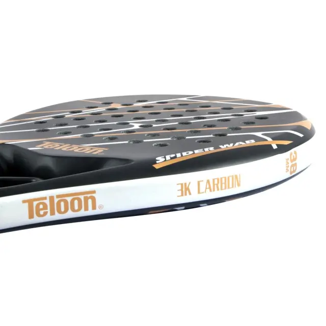 Teloon 100% Carbon 3K Padel Racket Μαύρο 45753 (Eldico Sport) - One Size 3